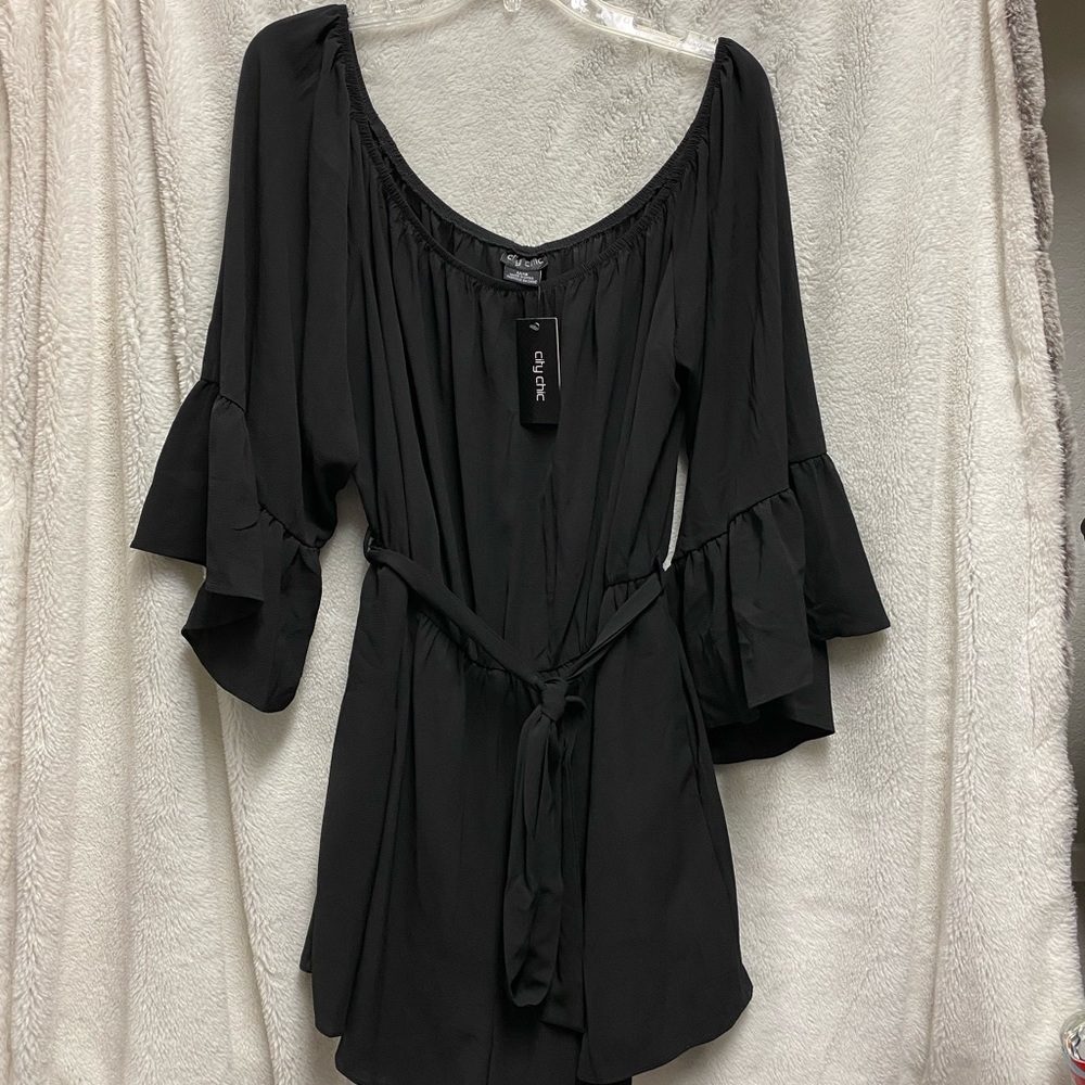 City Chic black timber